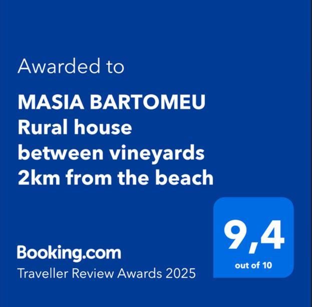 Masia Bartomeu Rural House Between Vineyards 2Km From The Beach El Vendrell Buitenkant foto